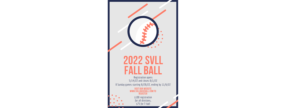 Fall ball registration is open!