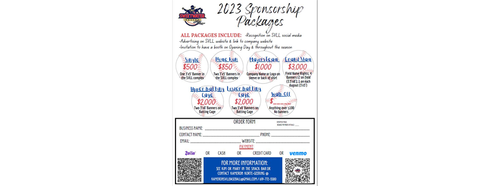 2023 Sponsorships