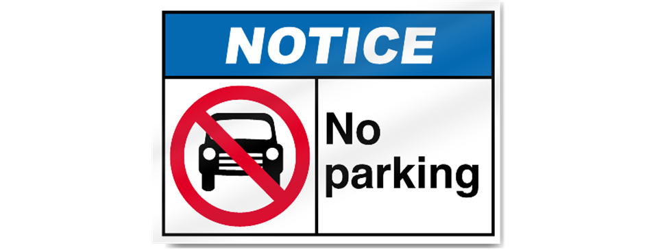 Please do not double park in front of the snack bar