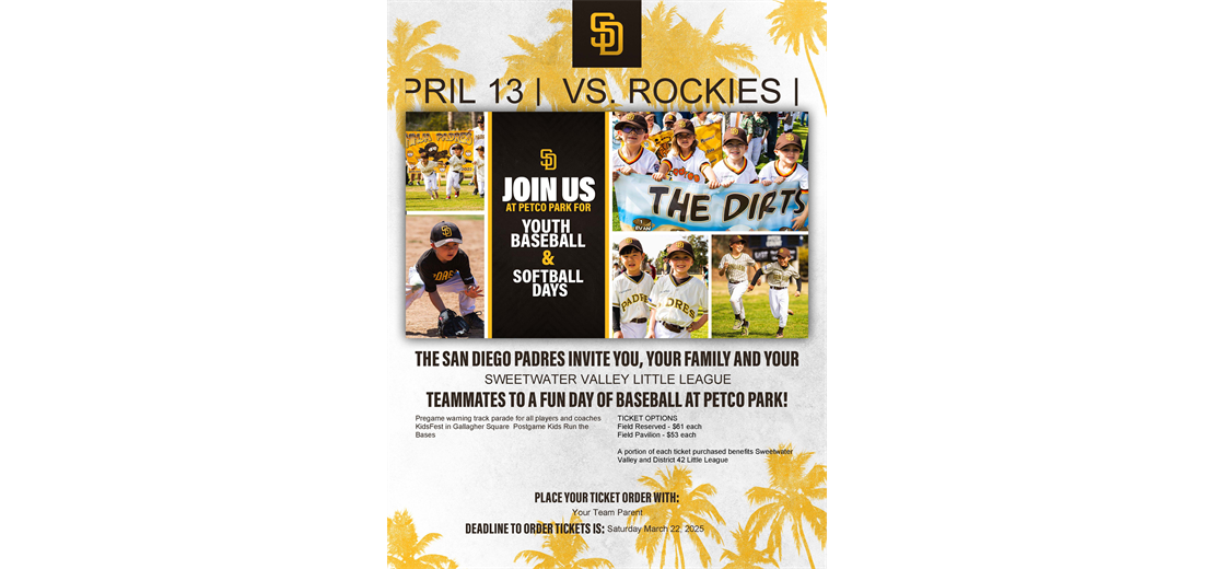2025 Padres Little League Day