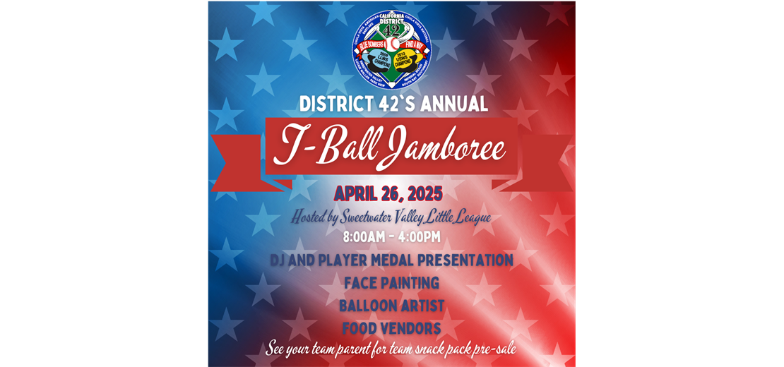 District 42 Tball Jamboree April 26
