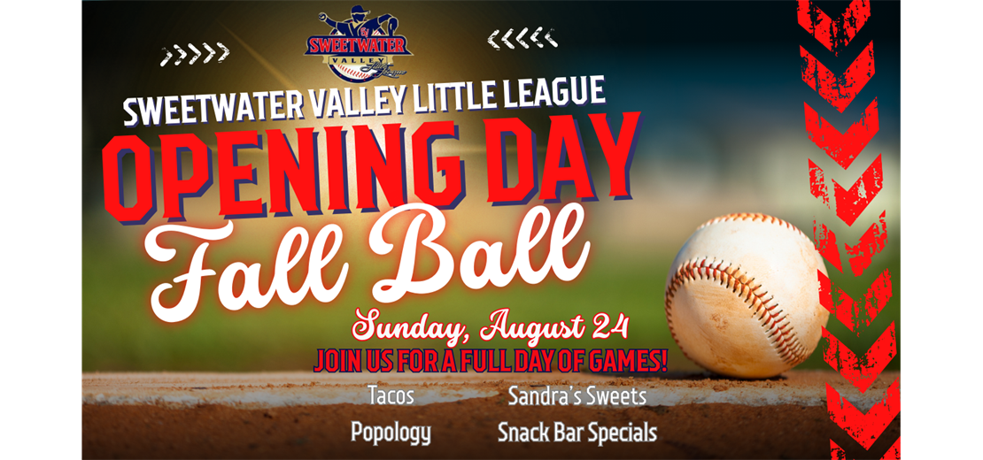Fall Ball games begin 8/24