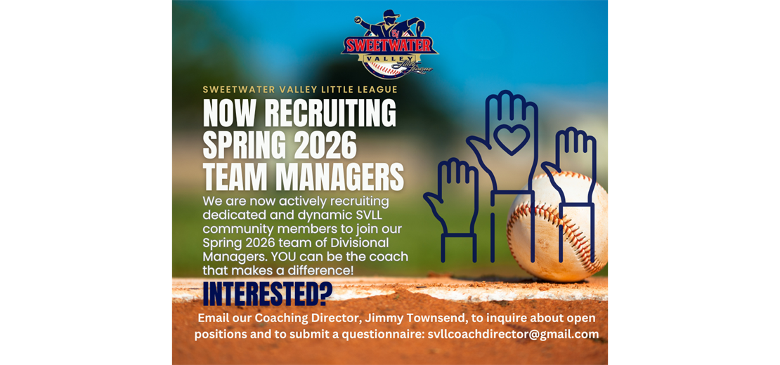 Now recruiting managers for Spring 2026